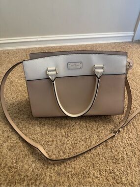 kate spade grove street Two-Tone Satchel in Light Pink and Cream